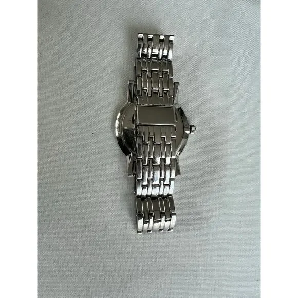 Bulova Men’s Quartz Dress Watch Stainless Steel Silver Tone White Dialc835133